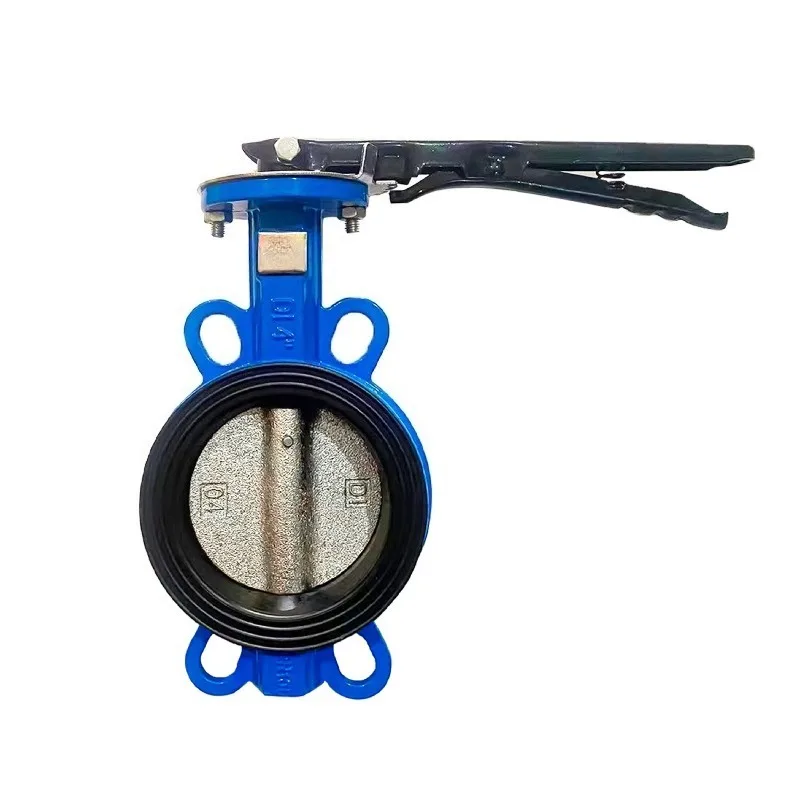 Wafer Manual Butterfly Valve D71X-16Q Ductile Iron Soft Seal Bidirectional