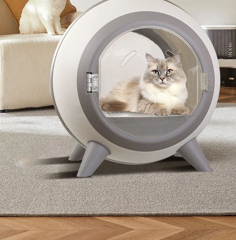 New Arrival Smart Pet Drying Box -UV Sterilization, Low Noise, Temperature Control, 62L For Cats & Small Dogs