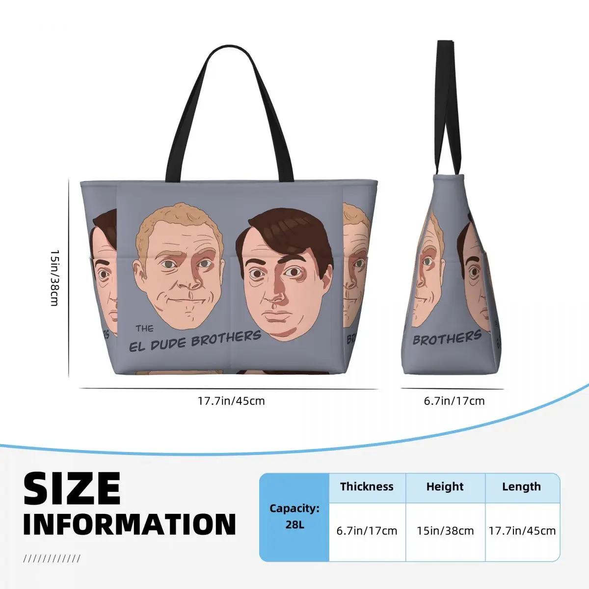 اللمحة تظهر مارك و Jez The El Dude Brothers حقيبة حمل على الشاطئ حقيبة رياضية رياضة اليوغا واق من المطر حقيبة حمل كبيرة المرأة حقيبة سفر حقيبة اللياقة البدنية