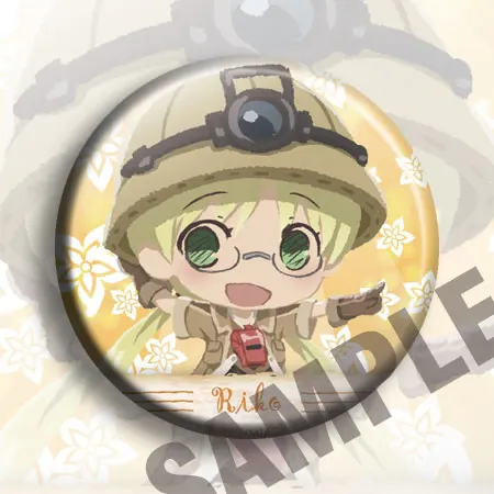 1pc 58mm Anime bagdes Made in Abyss crayon Style Brooch Spilla