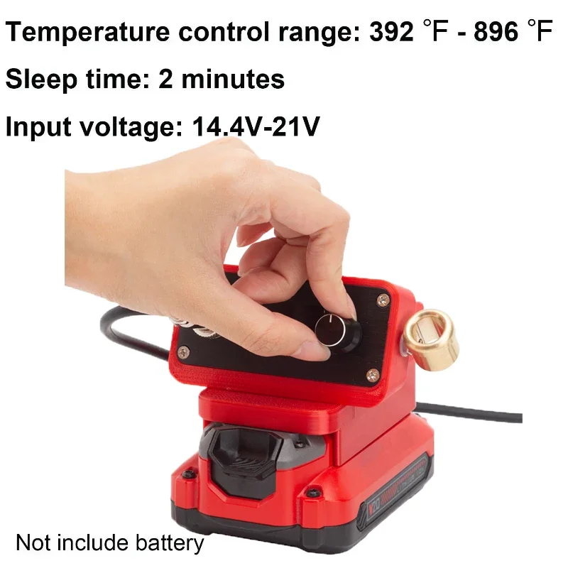 Estación de soldadura T12 de calentamiento rápido, versión de hierro de soldadura STC para Craftsman V20, batería de iones de litio, soldador Digital T12