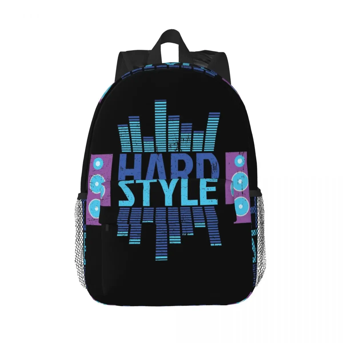 Hardstyle Equalizer Backpacks Boys Girls Bookbag Casual Students School Bags Travel Rucksack Shoulder Bag Large Capacity