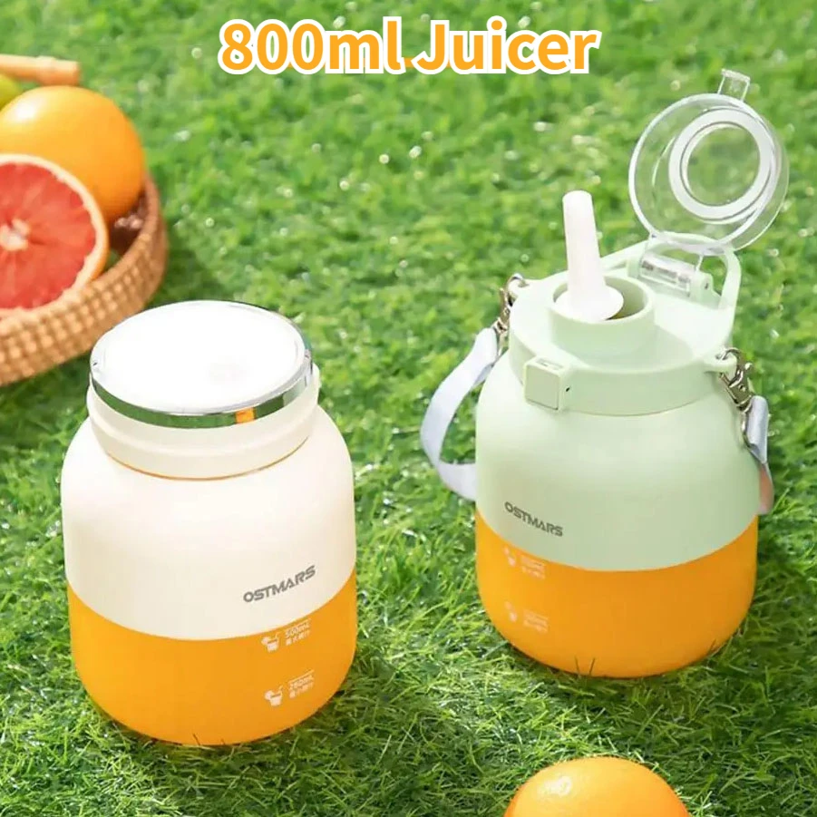 Smart Charging Juicer Blender,Food Grade Water Bottle extract fresh juice,Juicing Ice Sand 2-in-1 Portable Juicer Smoothie Cup