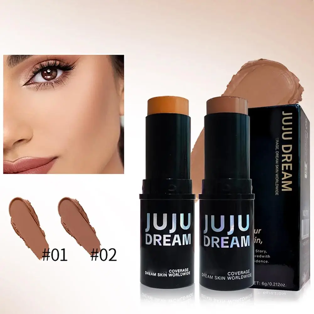 Tweekleurige Contour Stick Markeerstift Make-up Glitter Contouring Bronzer Concealer Pen Langdurige Corrector Contouring Cosmetica