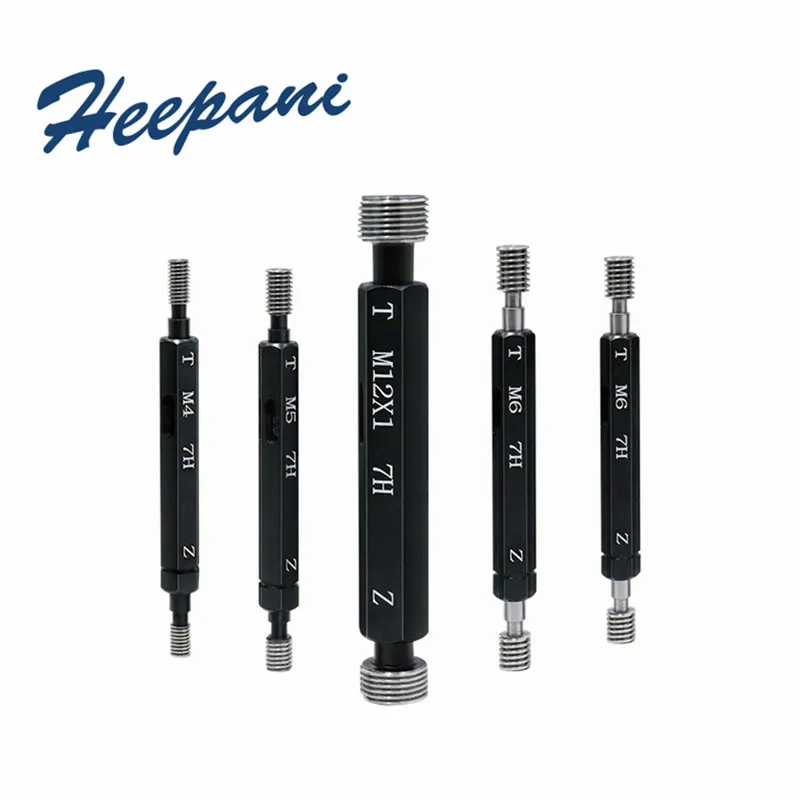 Medidor Liso do Plugue da Linha Ferramenta de Medição da Haste do Pino Calibre go Nogo 7h m2 m3 m4 m5 m6 m8 M10 M12 M14 M16 M20
