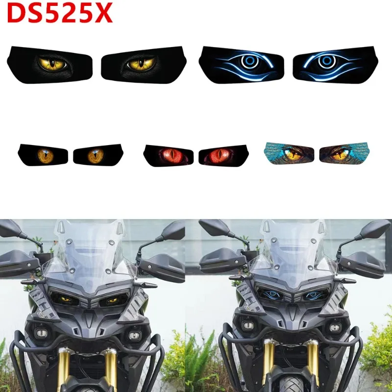 Motorcycle 3D Front Fairing Headlight Stickers Guard Head Light Protection Sticker For VOGE DS525X DS 525X 525 X DS525