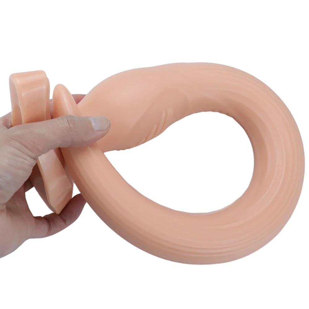 Overlength Anal Plug Dildos Sex Products Soft Huge Anal Dilator Sex Toys for Stimulate the Vagina and Anus Extra Long Butt Plug