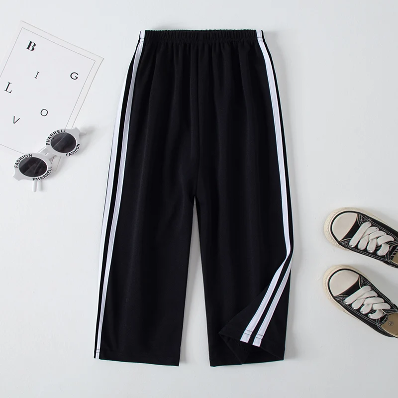 Summer Children Cool Comfortable Pants Girls Casual Baggy Pants Boys Straight Pants