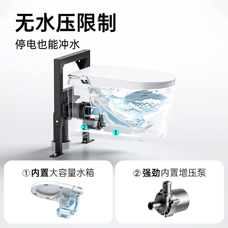 Toilet pintar yang dipasang di dinding