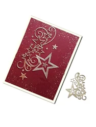 Świąteczne gwiazdki do krojenia bukietów szablony do wycinania papier kartonowy rękodzieła DIY szablony do cięcia metalu tłoczenie Scrapbooking albumu