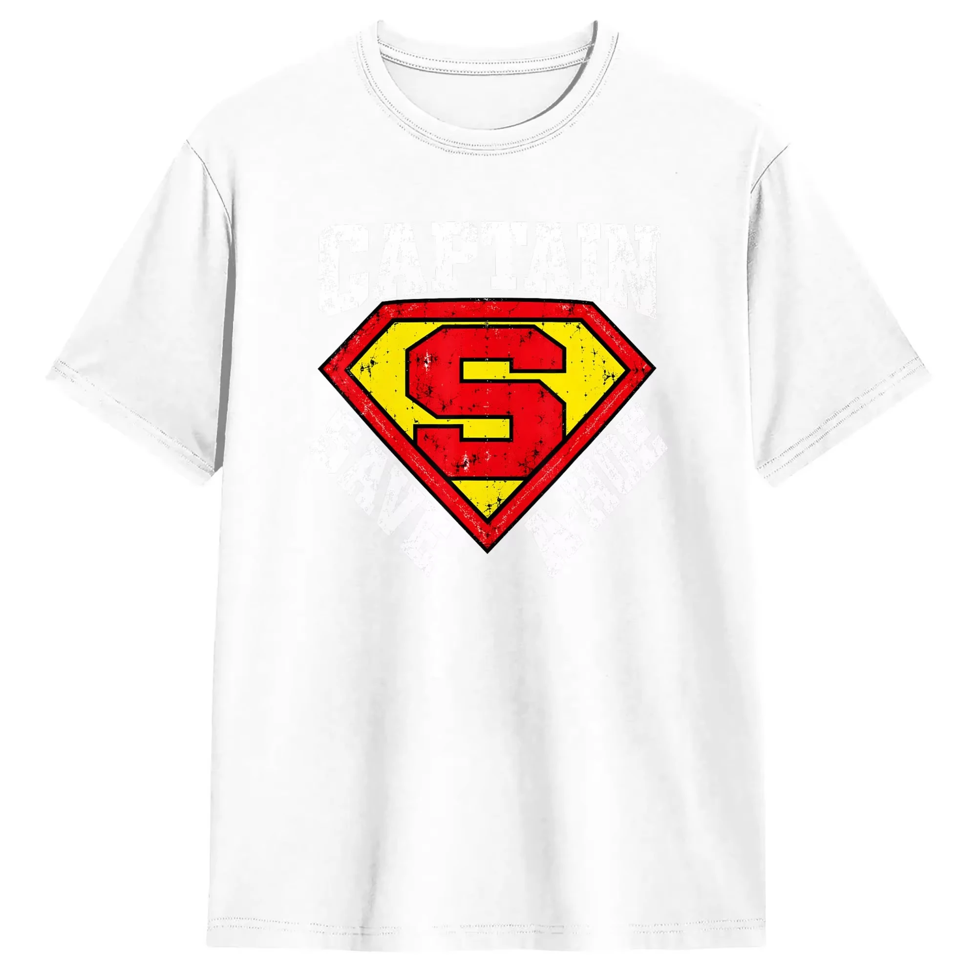 Harajuku Captain Save A Hoe Costume Halloween T-Shirt Beach Cotton O-Neck Y2K Oversize Top Tees Short Sleeve Street Style Tops