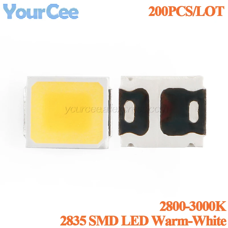 1000pcs/50pcs 2835 SMD LED Warm White Red Blue Bi-Color High Bright Light Emitting Diode 0.2W 0.5W Lamp Light Beads image 6