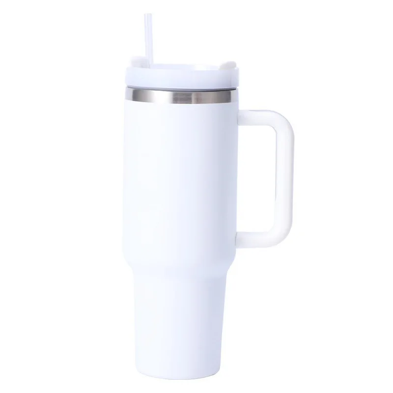 40oz car cup with large capacity, first, second, and third generations with handle, 304 stainless steel insulated straw, ice cre