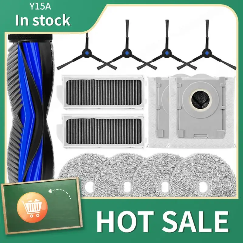Y15A Comprehensive Maintenance Kit For Ecovacs Deebot Mini-Main Brush, HEPA Filter, Dust Bag, Mop Cloth-Accessories Set