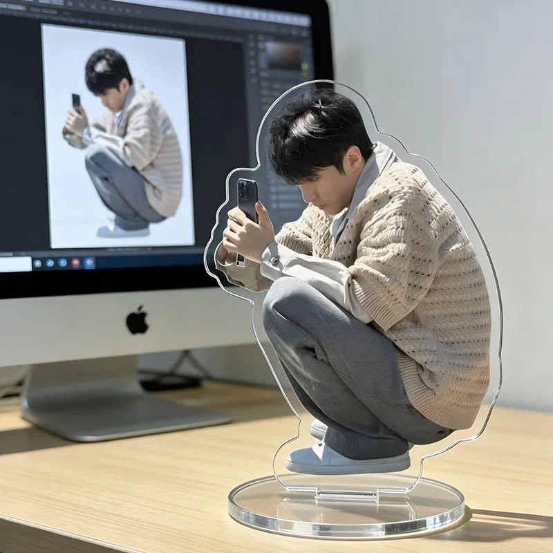 Nueva canción de Wang Junkai: Adorno de escritorio humanoide de acrílico de la canción "Unmanned Amusement Park" para cosplay, ¡oferta de la semana!
