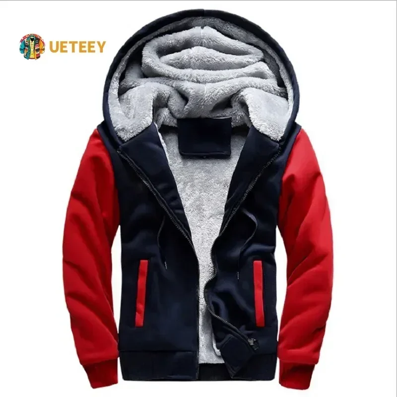 Winter Men Sweatshirts Fleece Thickened Warm Camouflage Cardigan Sweater Male Casual Hooded Jackets Men\'s Outdoor Sportswear