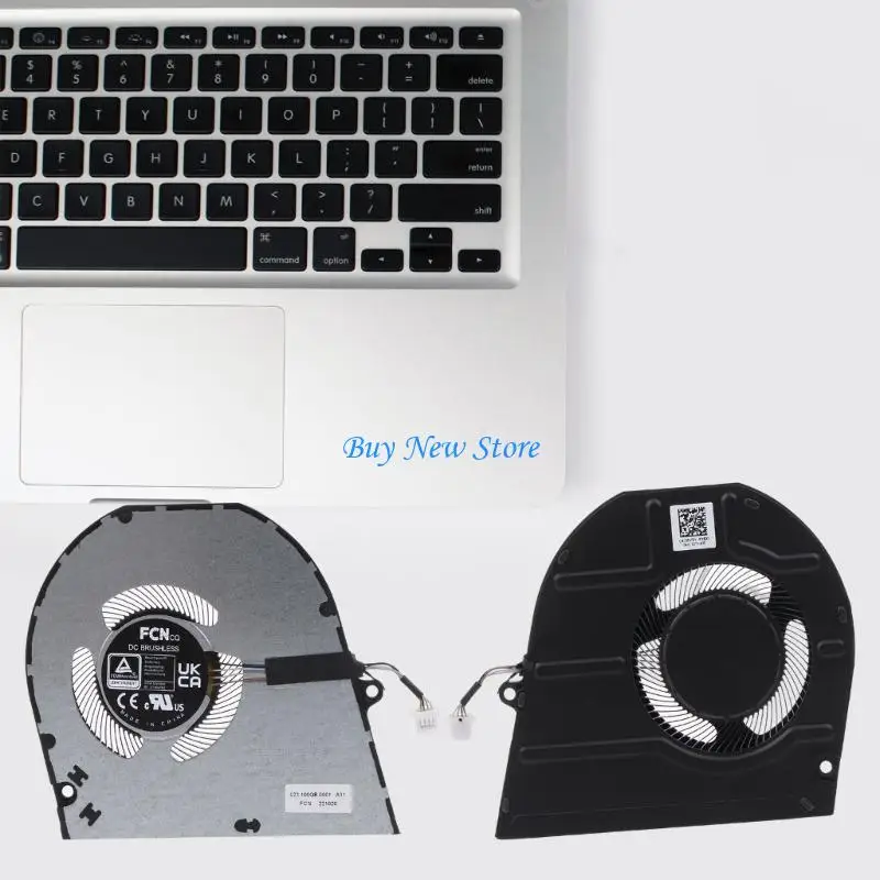 

20CE Laptop Cooling Fan Low Noise Cooler 4-pin Heat Sink for Inspiron 5425 Notebook Computer Spare Repair Accessory