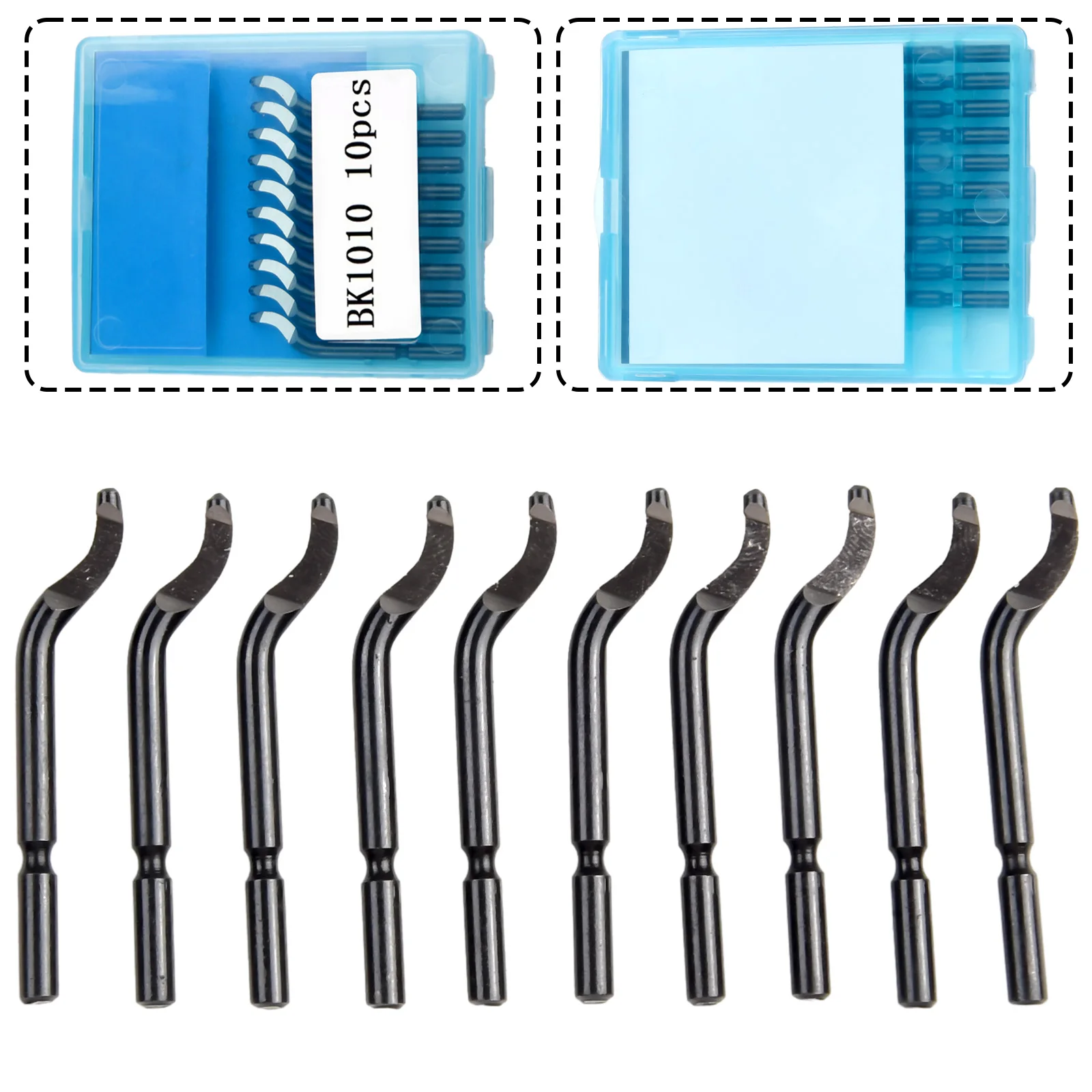 عمر خدمة ممتاز شفرات عالية الجودة مخرطة مكشطة أدوات يدوية شفرة معدنية قابلة للتدوير 10 قطعة لإزالة الأزيز #2