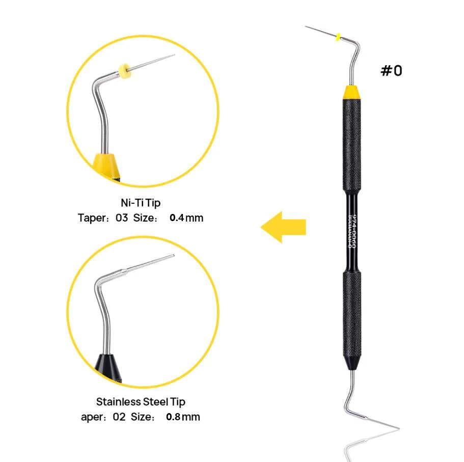 Relleno de Canal radicular Dental de titanio, instrumento de relleno de endodoncia, herramientas de Material de odontología