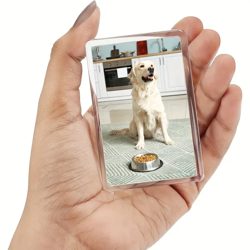 12/20/40Pcs Blank Photo Frame Insert Fridge Magnets For Photos Translucent Clear Acrylic Refrigerator Magnets for Small Photos