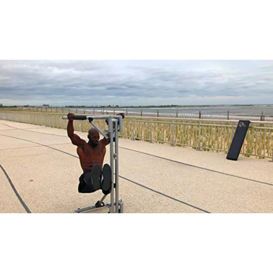 V-Shaped Equipment for All-Powerful Dips Resistance Training Lightweight Effortless Assembly Doubles as a Workout Bench