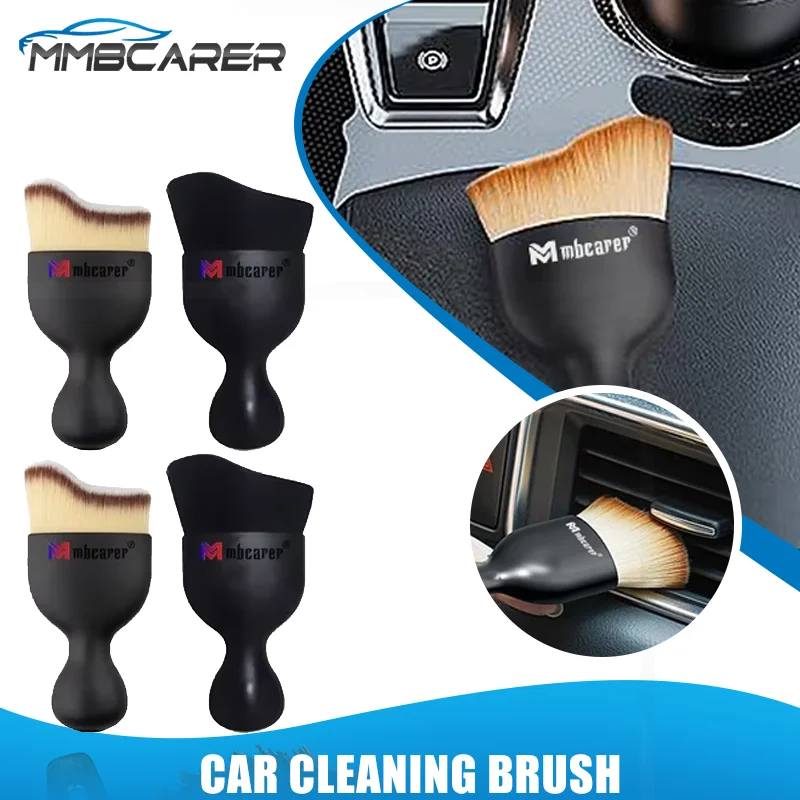 

Car Soft Brush Interior Non-Injurious Bristles Air Vent Centre Console Car Crevice Reusable Cleaning Soft Brush