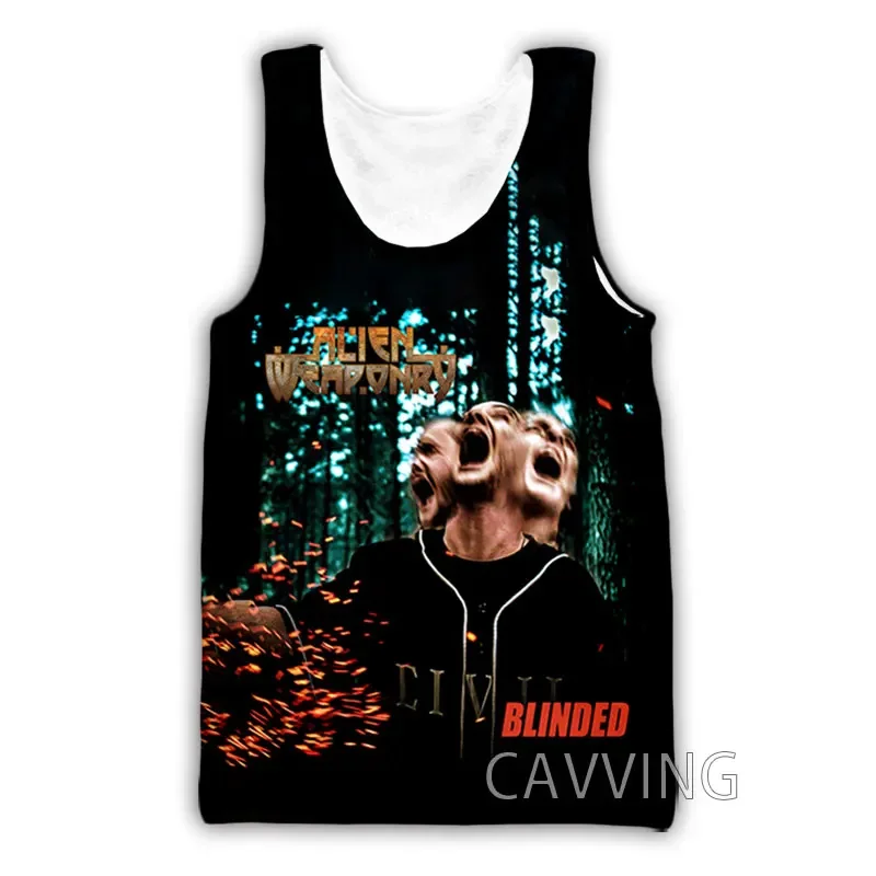 CAVVING 3D Printed  ALIEN WEAPONRY  Band  Tank Tops Harajuku Vest  Summer Undershirt Shirts Streetwear for Men/women