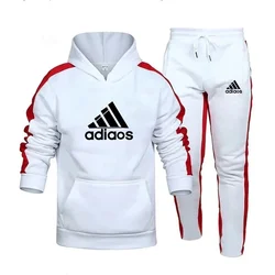 Men and Women Sets Tracksuit Hoodie Sweatshirt and Sweatpants 2-piece Set Fitness Gym Running Set Spring Jogging Sportswear Suit