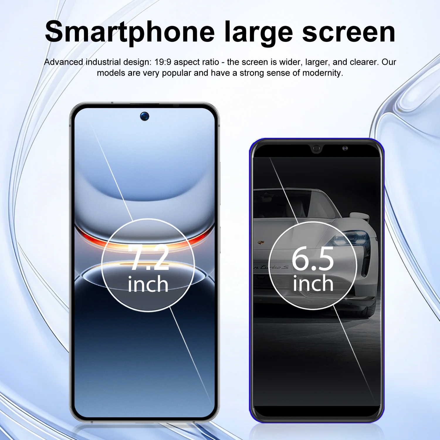 IVMI Global Vision 17Pro Max Smartphone 7.2Inch 4GB RAM 32GB ROM Android12 Dual SIM Face Unlock 4G Network 8+16MP Mobile Phones
