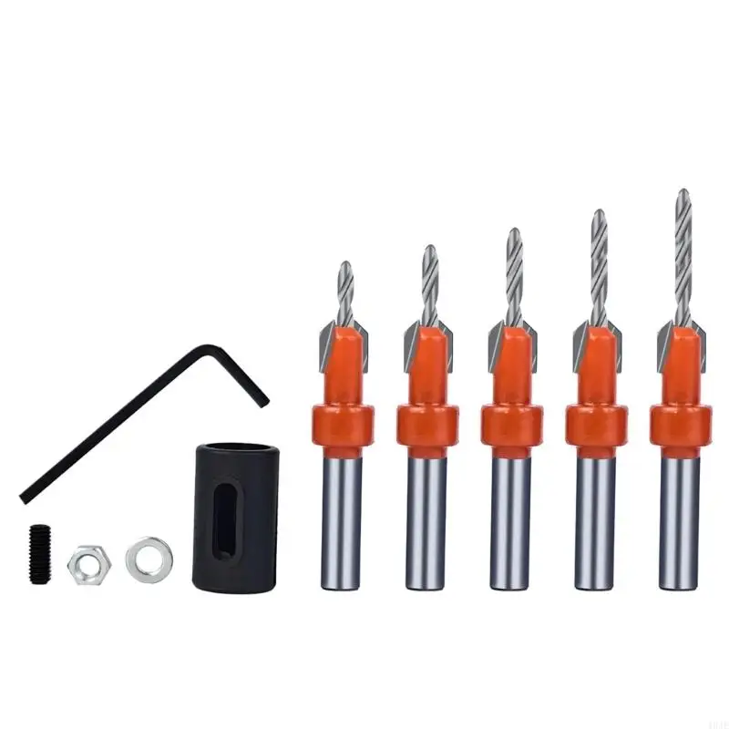 

40JE HSS Countersink Drill Bit Set Achieve Precise Holes in Various Materials