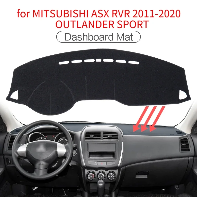 

For Mitsubishi ASX RVR Outlander Sport 2010-2022 Car Dashboard Mat Sunshade Protective Carpet Dash Mat Dashmat