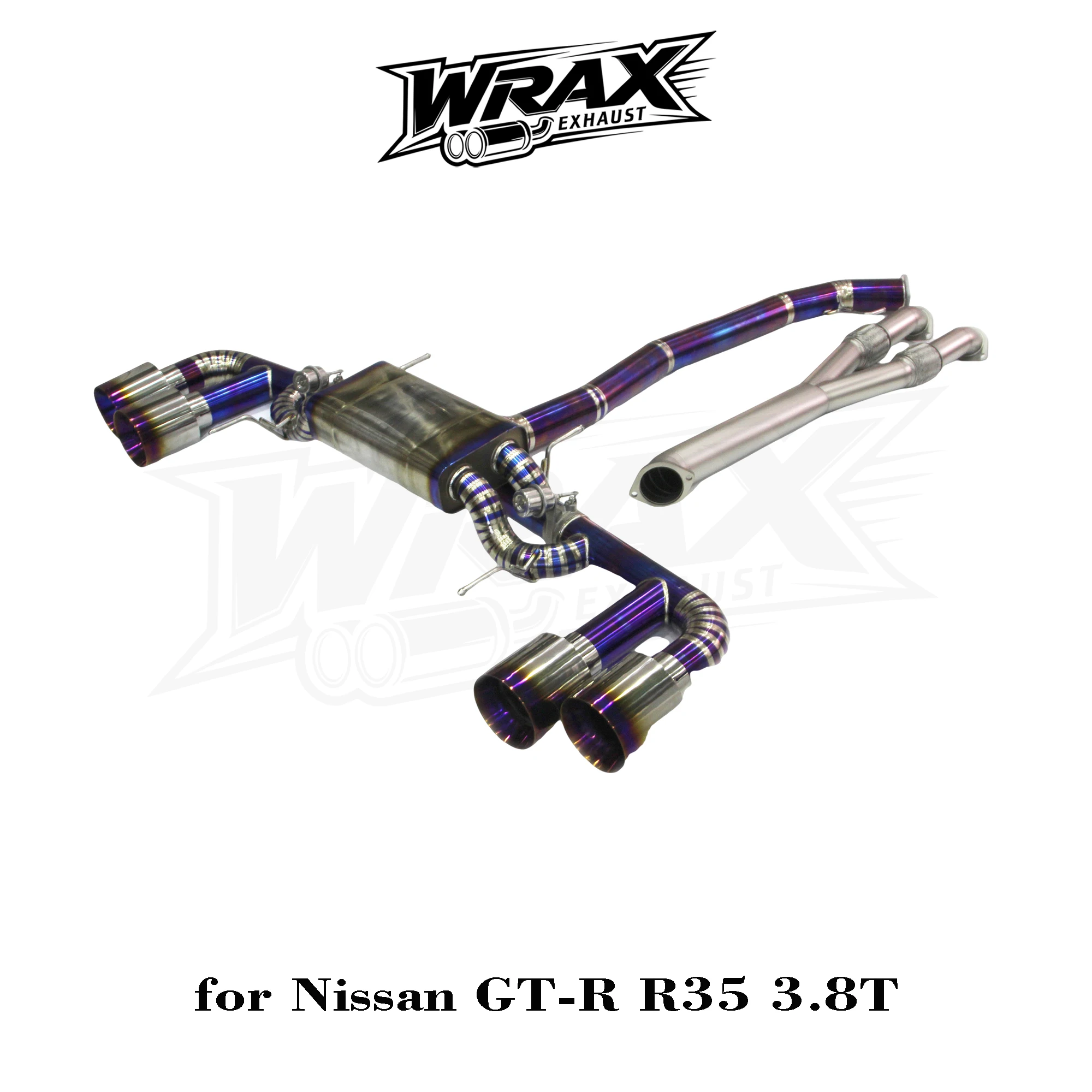

Exhaust for Nissan GT-R R35 3.8T Ti Catback + SS Y-Tube High-Flow Racing Performance Sporty Styling Race-Inspired Growl