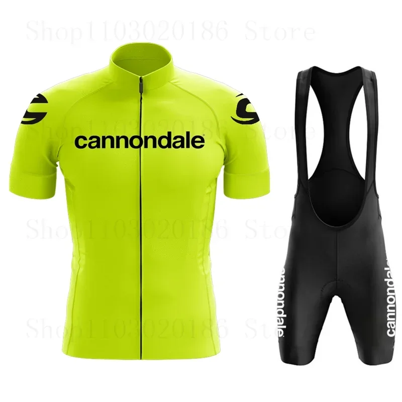 Cannondale Summer Bike Jersey Men Mtb Short Sleeve Cycling Set Bike Shorts Set MTB Ropa Ciclismo Bicycle Shirts Maillot Clothing