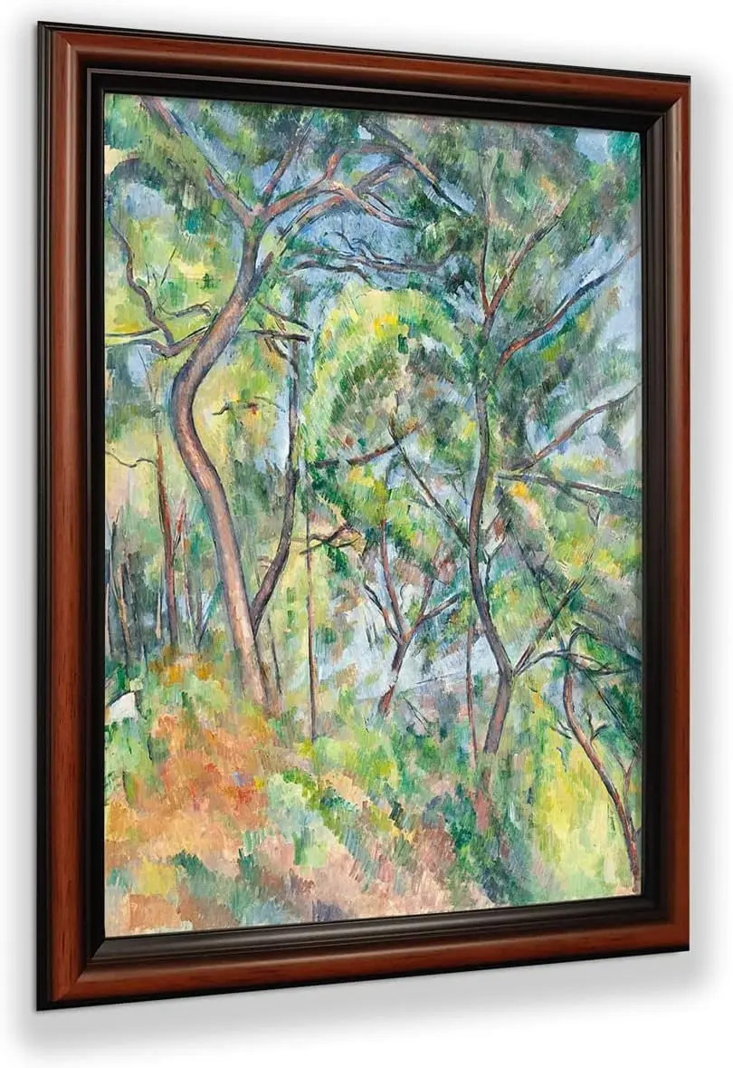 

Sous Bois Under The Trees от Paul Cezenne, всемирно известная коллекция настенных искусств, настенное искусство импрессиониста в рамке, 2459 Вт