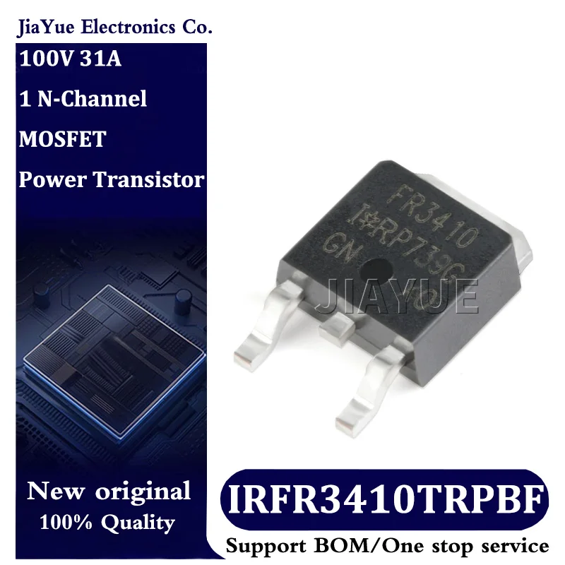 5pcs/lot 100% New Original Chips IRFR3410TRPBF TO-252-2(DPAK) MOSFET Field effect tube Power Transistor IRFR3410TRPbF