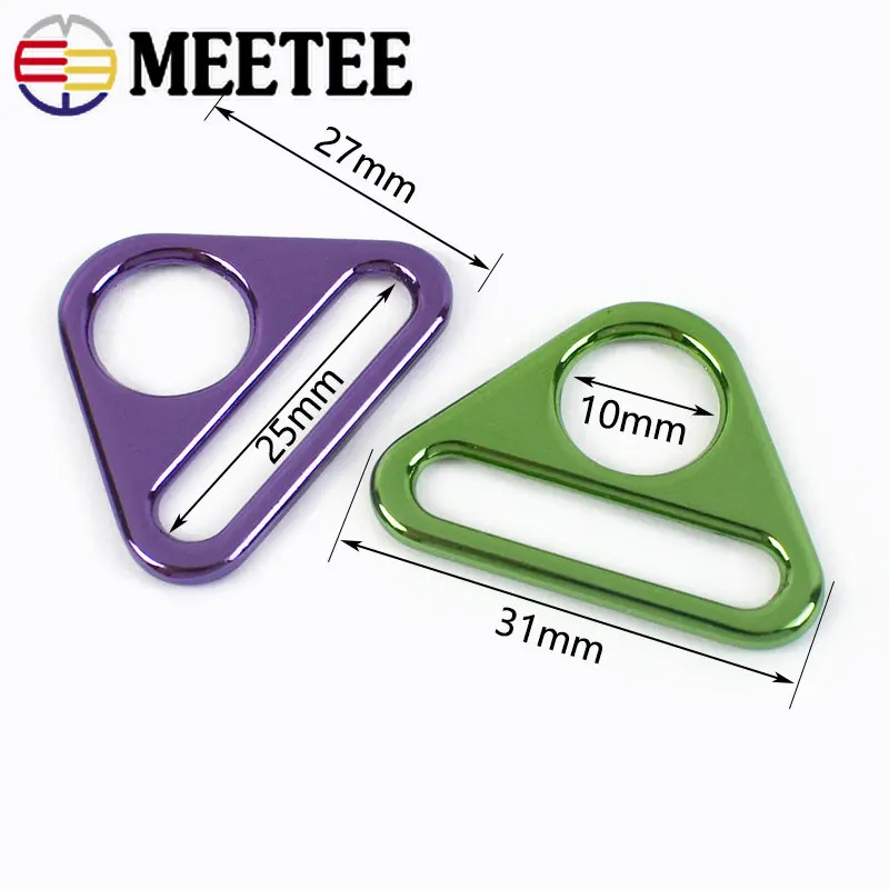 10/30Pcs 25mm Metal Buckles for Bag Backpack Strap Webbing Adjust Slider Clasp Bikini Ring Connector DIY Hardware Accessories