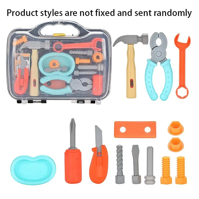AS96-Kids Tool Set Kits, Simulated Repair Tool Set, Pretend Play House Set With Screwdriver For Kids