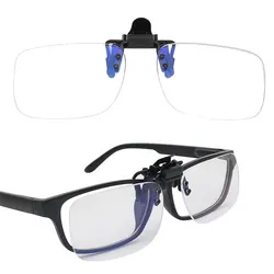 Ultra-light Clip Presbyopic Glasses Anti Blue Light Reading Glasses Flip Up Down Rimless Magnifying Glasses Lens +1.0 +1.5 +2.0