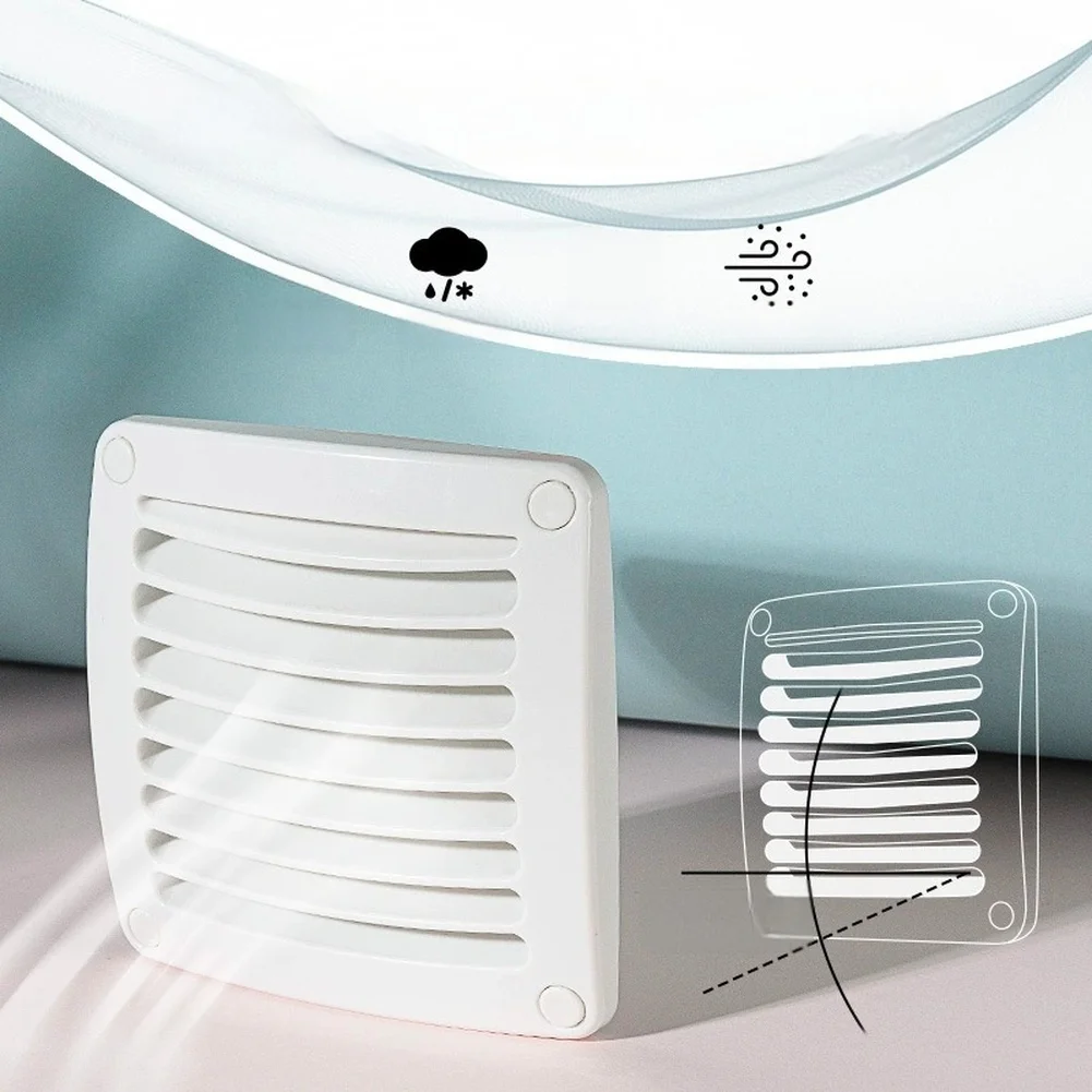 Marine Grade ABS Slanted Louver Vent Grille for RV Boat Trailer Air Vents 9.16x9.14cm 11.75x11.69cm 20.5x10.45cm