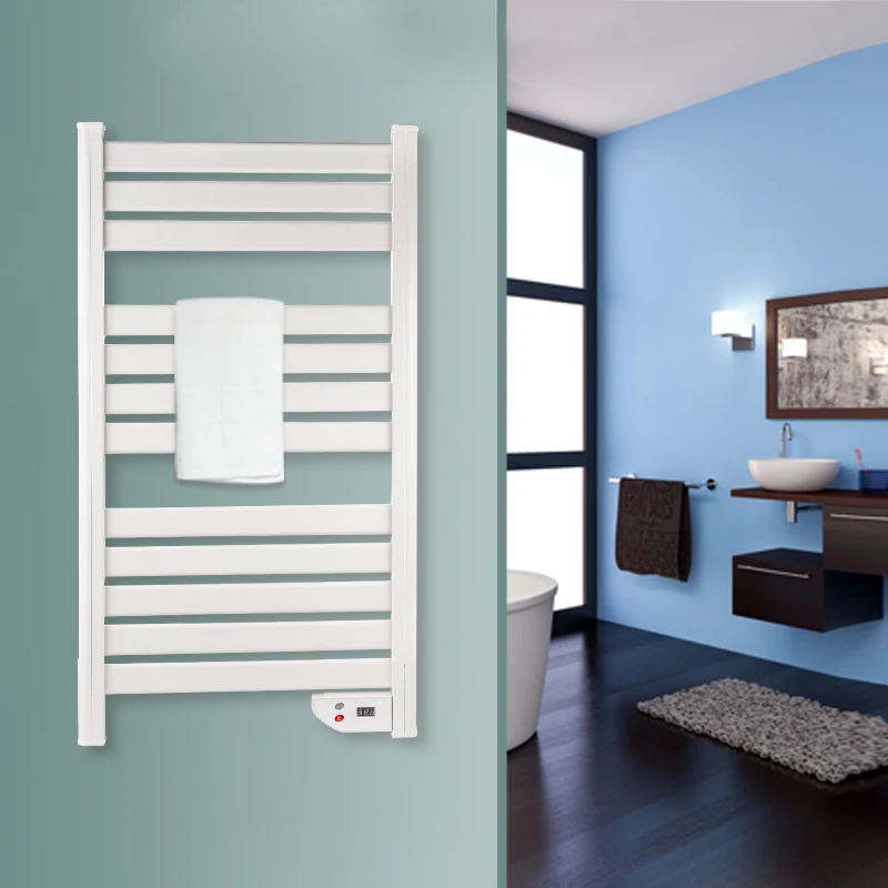 Modern Style Household Bathroom Moisture Proof Shelf Smart Home Intelligent Electric Towel Dryer Heated Towel Rail
