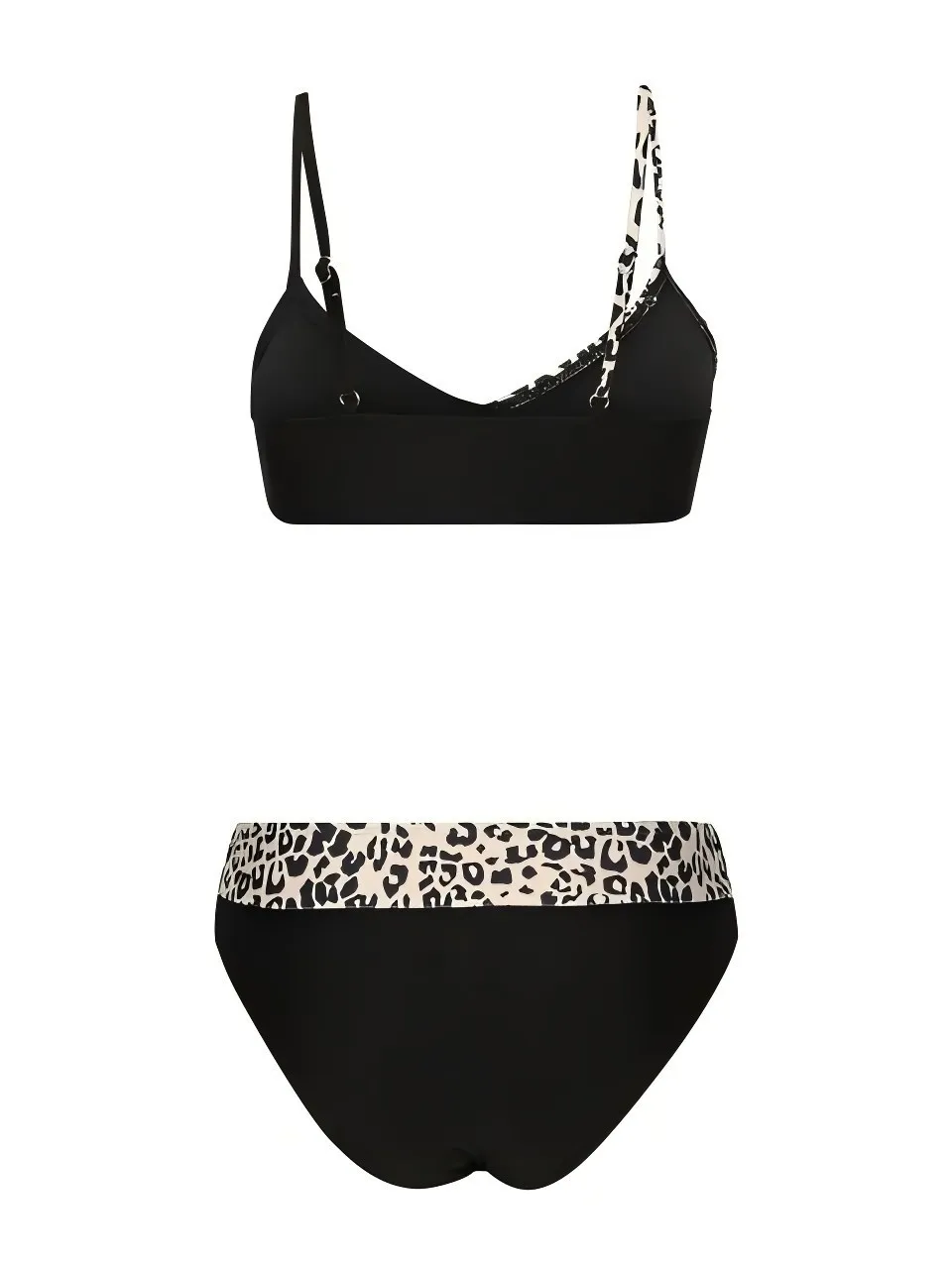 Strappy ليوبارد بيكيني 2026 مثلث ملابس السباحة الإناث المرقعة ملابس السباحة النساء الاستحمام لباس سباحة مبطن بحر #5