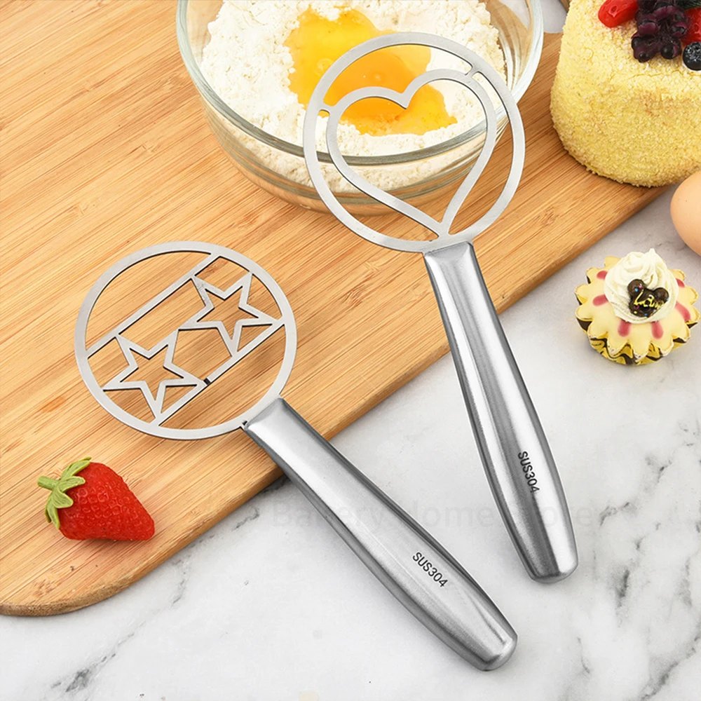 Danish Dough Whisk Stainless Steel Hand Egg Mixer Artisan Blender For Bread Pastry Danish Dough Kitchen Baking Accessories