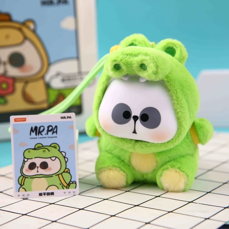 حقيقية Mr.Pa Animal Company سلسلة محدودة صندوق أعمى قلادة دمية لطيف الباندا تمثال صندوق غامض Kawaii لعبة مفاجأة هدية
