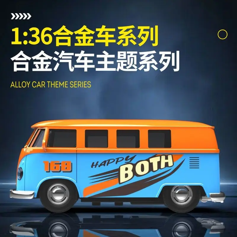 1:36 طبعة محدودة للأطفال محاكاة سيارة لعبة حافلة سيارة سبيكة التراجع لعبة مجسمة للسيارة