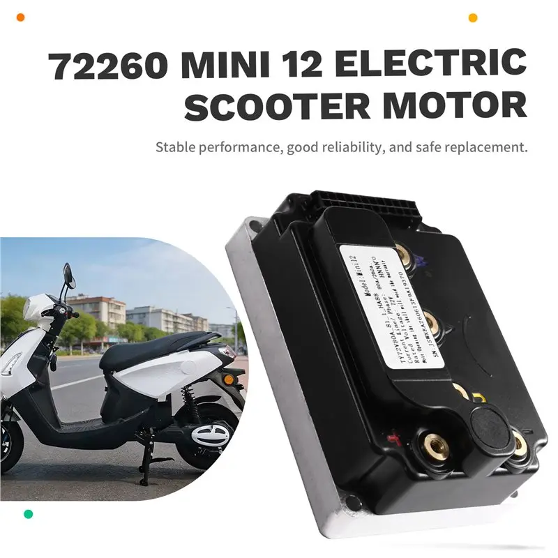 ABJI-For Fardriver 72260 Mini 12 72V Sine Wave Hall Motor Controller 80A/260A 2000W Electric Scooter Motor Controller
