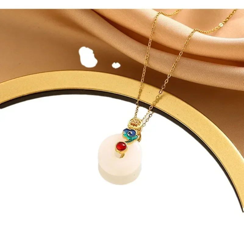 Новейшее ретро-колье Xiangyun, кулон мира и ретро-ювелирный аксессуар Cheongsam, ожерелье в 2025 году.