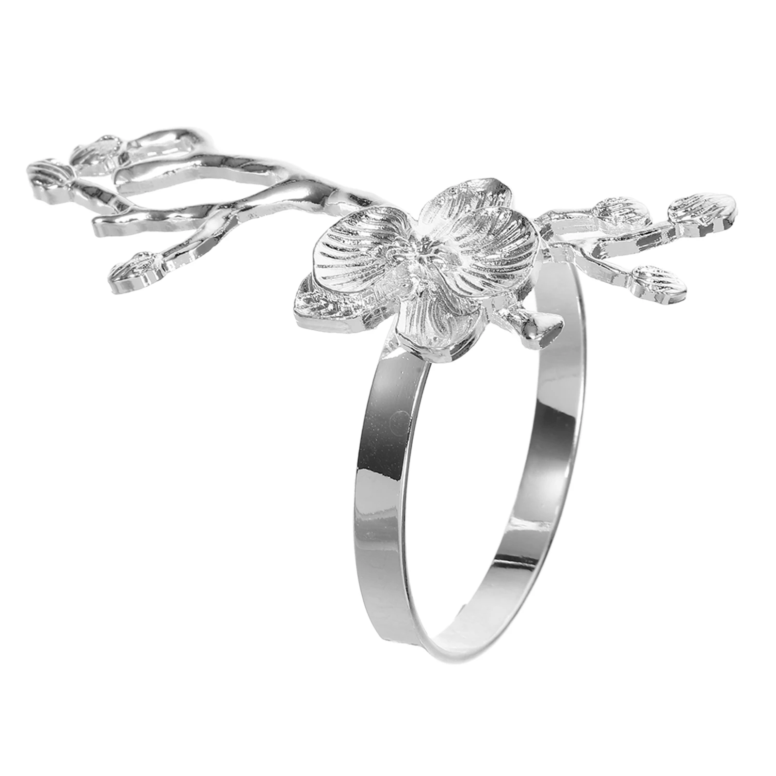 

Metal Flower Rings Metal Napkin Buckles Elegant Dinner Table Decor Banquet Wedding Party Use Home Kitchen Barware
