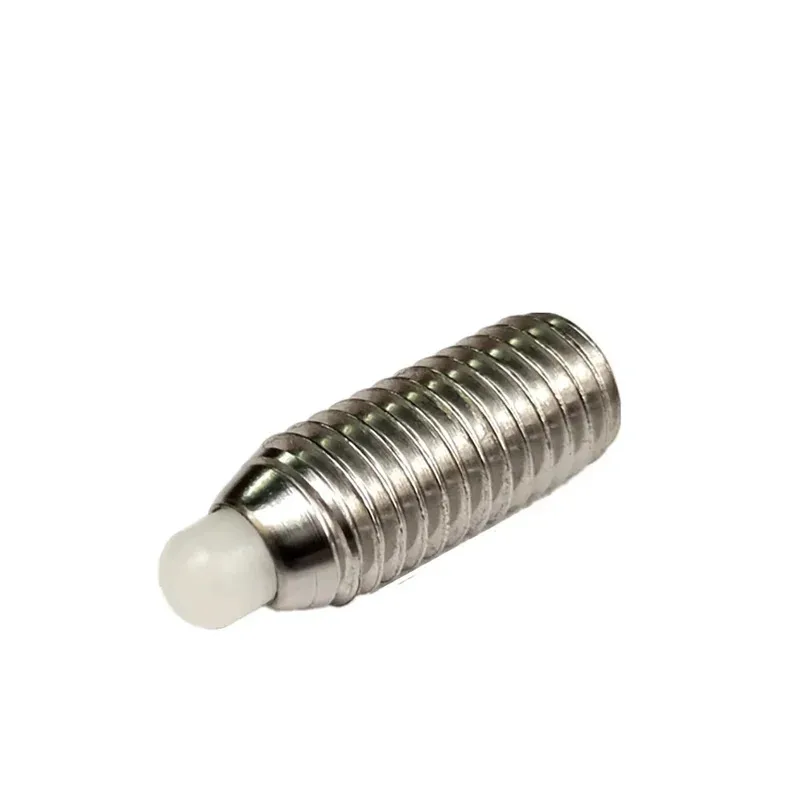 Ball Screw Press In Spring Plunger 304 Stainless Steel Plastic Ball Head POM Positioning M3-M12