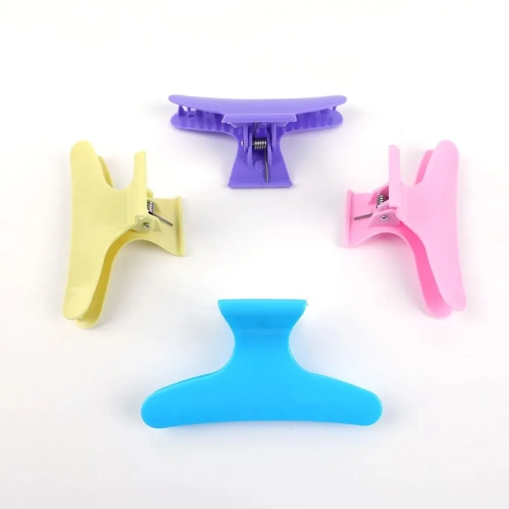 12Pcs Claw Clamps Butterfly Hair Clips Holding Tools Hairpins Hair Section Clamps Professional Grade Hair Styling Tools
