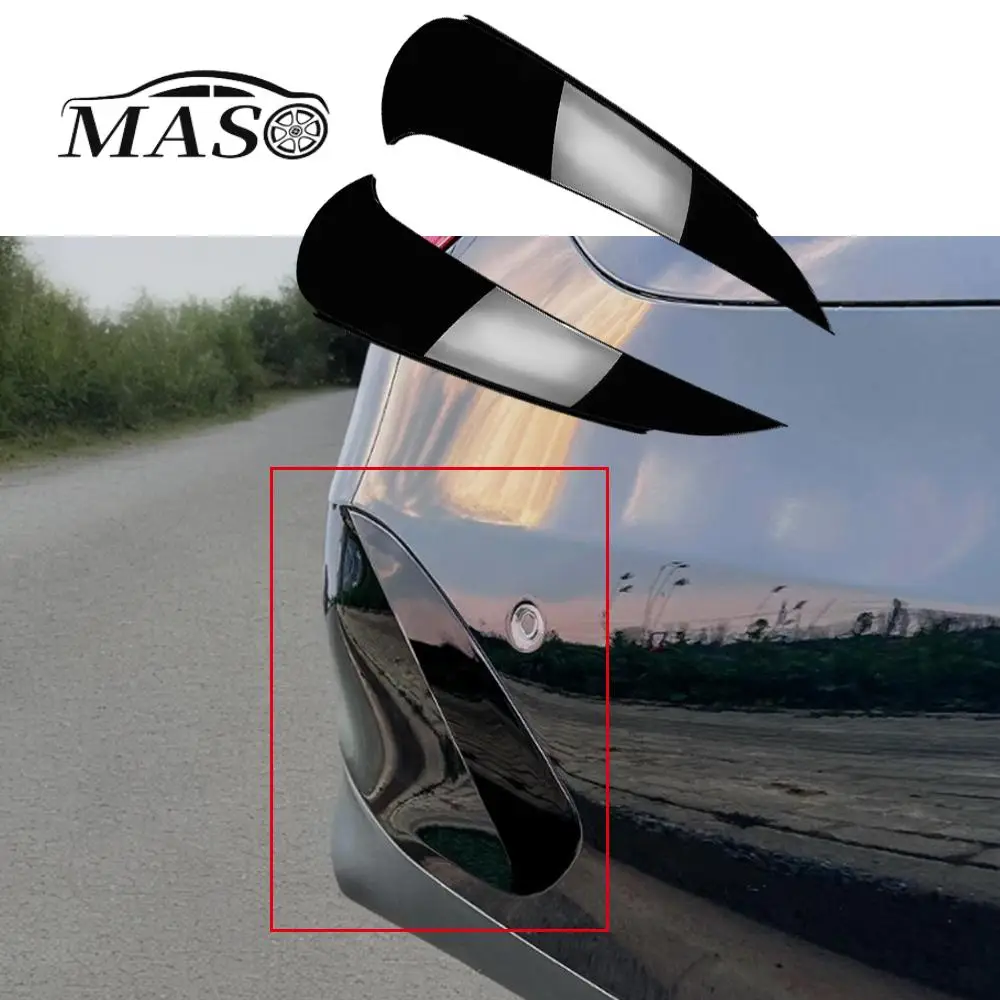 

Rear Bumper Lip Splitter Spoiler Air Vent Cover Decorative Trim for Mercedes Benz E-Class W214 E260 E300 AMG 2024